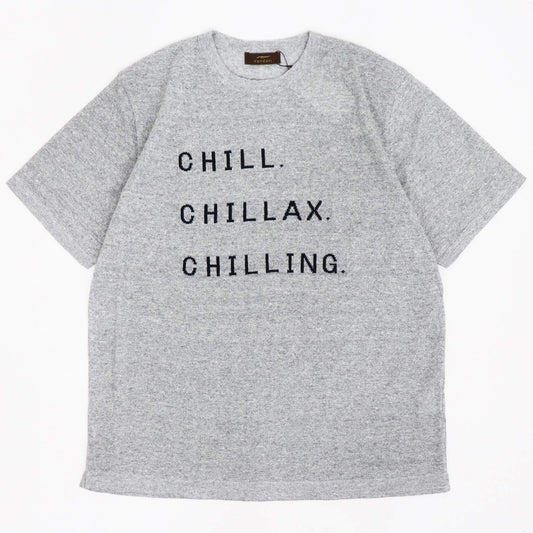 Vandori（ヴァンドリ）リネンコットン CHILL レタードTシャツ【グレー】国内正規品