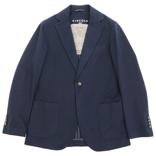 CIRCOLO 1901（チルコロ 1901）ジャージー素材 シングルジャケット【ネイビー】国内正規品