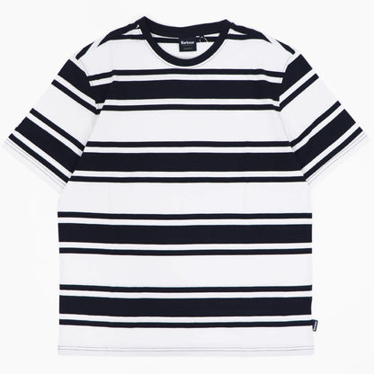 Barbour（バブアー）ボーダー Tシャツ【ホワイト×ネイビー】国内正規品
