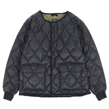 画像をギャラリービューアに読み込む, TAION（タイオン）ミリタリー オーバーサイズクルーネック ダウンジャケット ソフトシェル【ブラック】国内正規品
