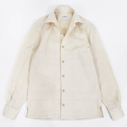 Errico Formicola（エリコ フォルミコラ）LECCE ワンピースカラー リネンシャツアウター【イエロー】国内正規品