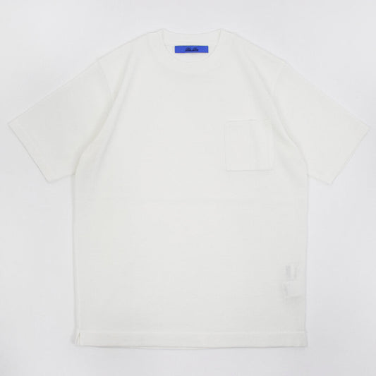 Blu Bre（ブルブレ）ニットT ドレスTシャツ オーガニックコットン100%【オフホワイト】国内正規品