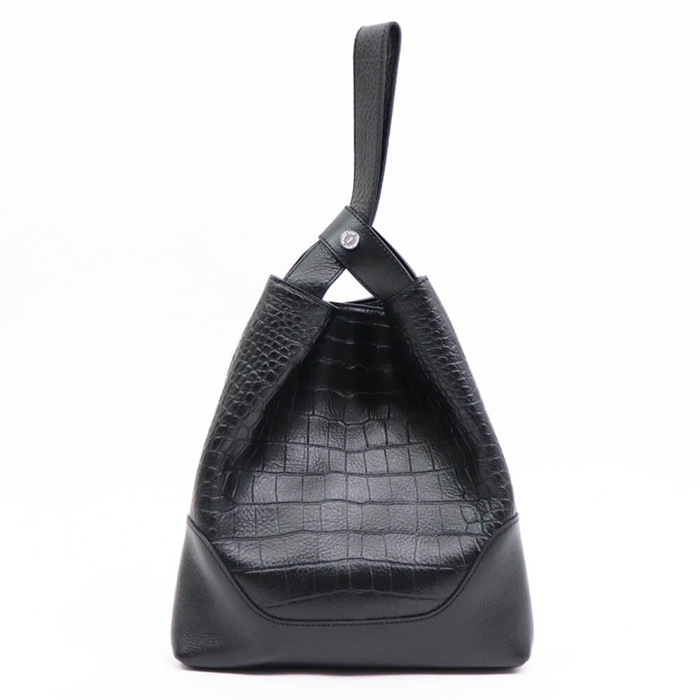 PELLE MORBIDA（ペッレ モルビダ）ワンハンドルバッグ 巾着【ブラック】国内正規品