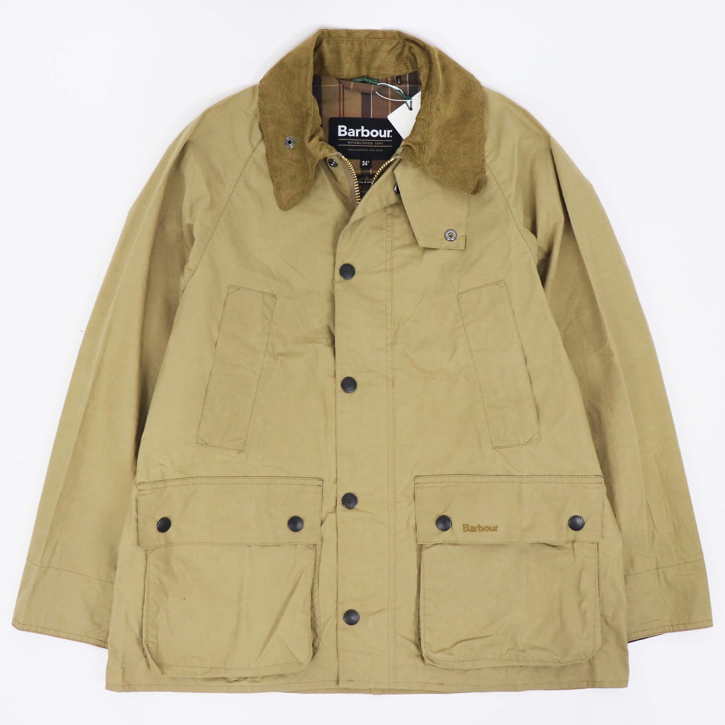Barbour（バブアー）OS Bedale / オーバーサイズ ビデイル コットンカジュアルジャケット【ベージュ】国内正規品