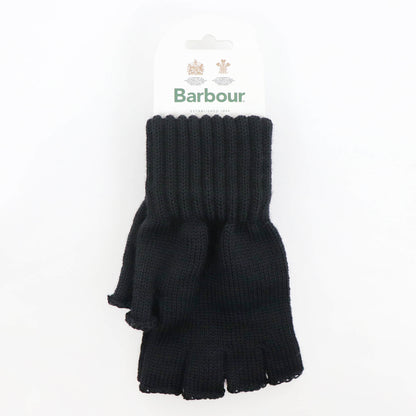 Barbour（バブアー）ラムズウールフィンガーレスグローブ【ブラック】国内正規品