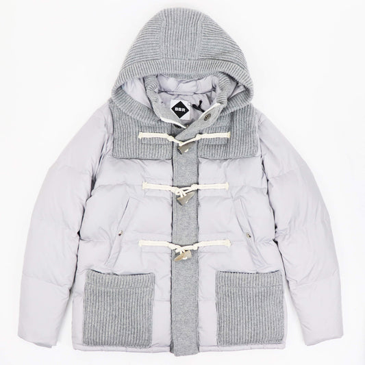 BBR（ビービーアール）ニットダッフル ダウンブルゾン【ライトグレー】国内正規品