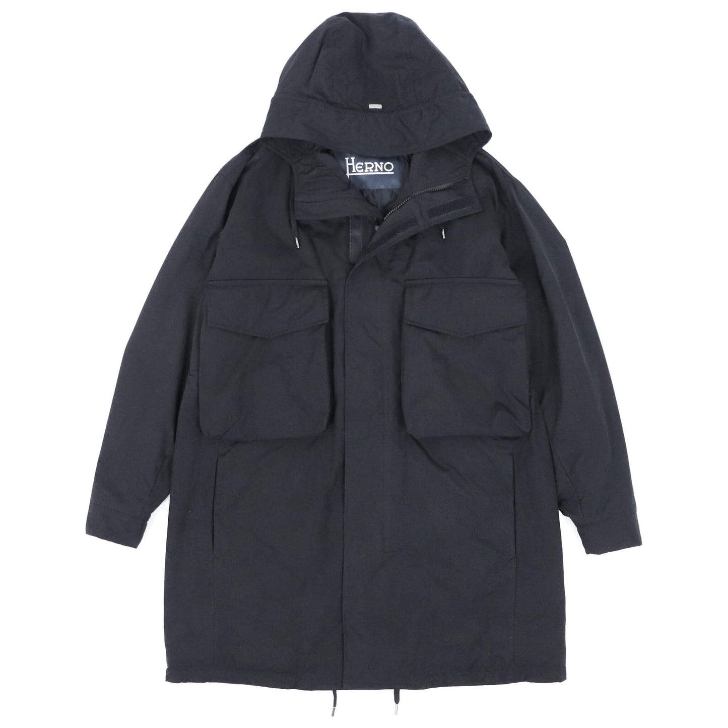 HERNO（ヘルノ）ミリタリーコート モッズコート【ブラック】国内正規品