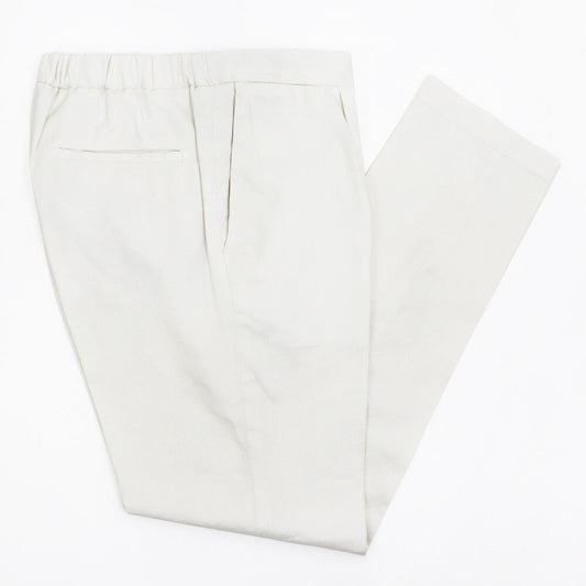 【 再入荷 】DEVORE（デヴォレ）ドローストリングス ストレッチ パンツ【ホワイト】国内正規品