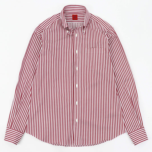 Giotto（ジオット）ストライプ ボタンダウン シャツ【レッド】国内正規品