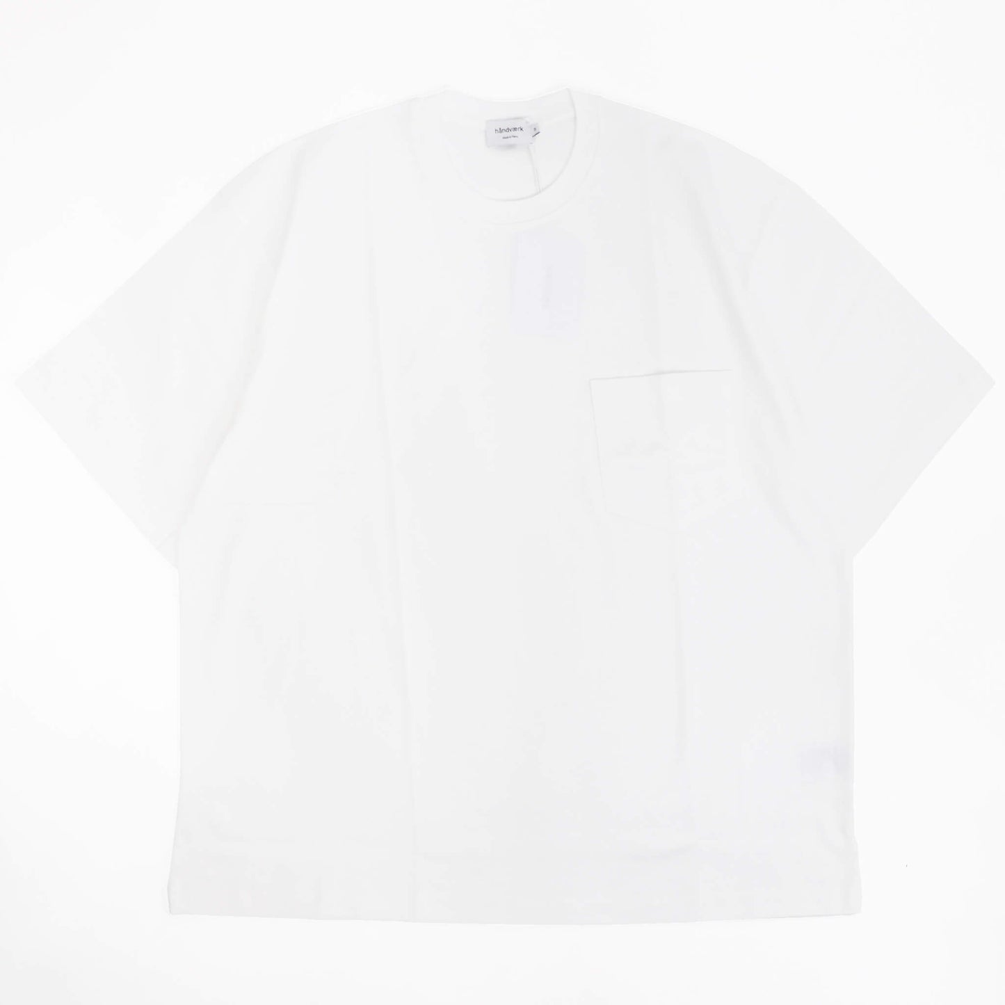 handvaerk（ハンドバーク）クルーネック ポケット付き Tシャツ【ホワイト】国内正規品