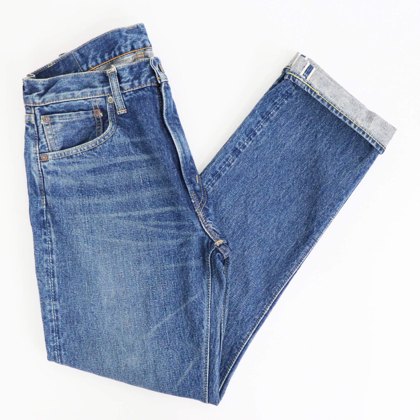 orSlow（オアスロウ）107 IVY FIT SELVEDGE DENIM アイビーフィット セルビッチ デニムパンツ【2イヤーウォッシュ】国内正規品