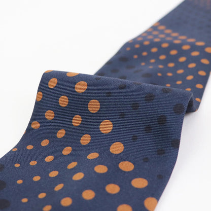 HOLLIDAY&BROWN（ホリデーアンドブラウン）ハンドメイド シルク タイ【ネイビー】国内正規品