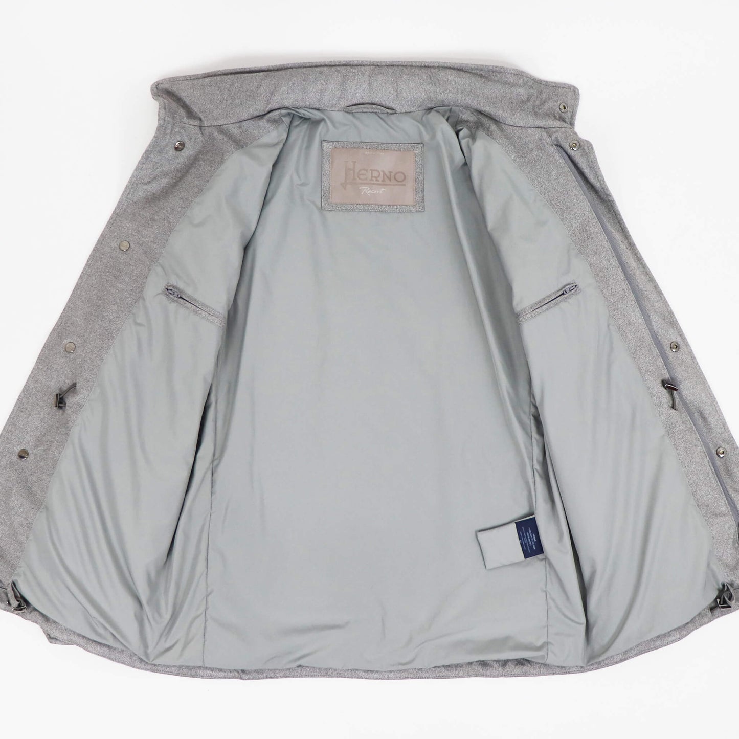 HERNO（ヘルノ）M65 ストレッチスエード ブルゾン【メランジグレー】国内正規品