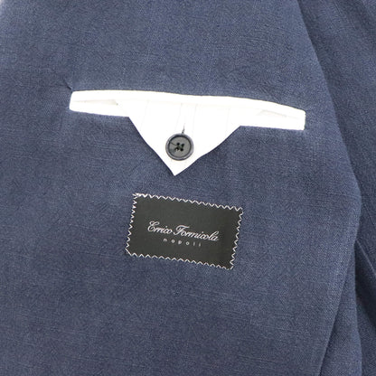 Errico Formicola（エリコ フォルミコラ）MARCO DP リネンコットン２Bottonジャケット【ネイビー】国内正規品