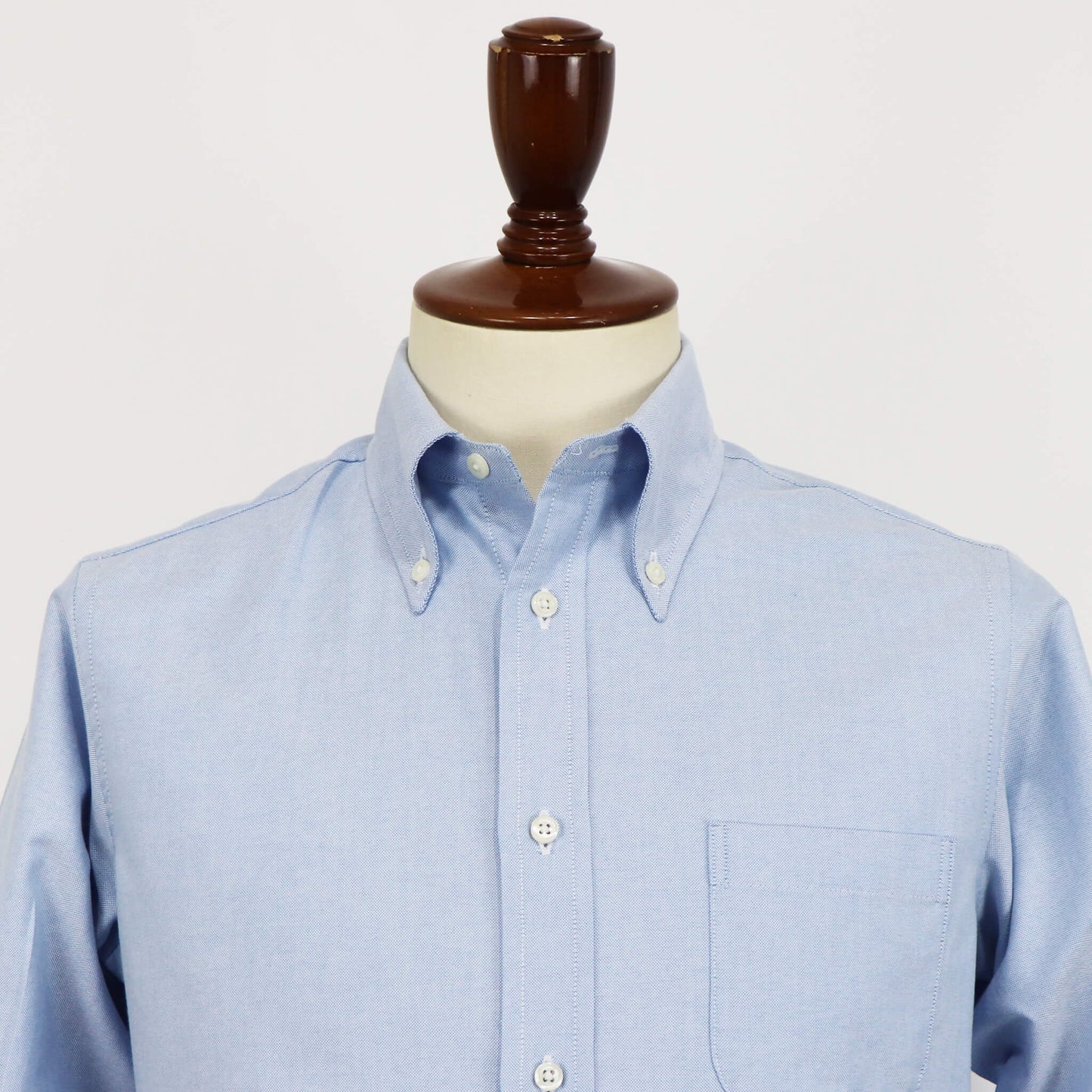 INDIVIDUALIZED SHIRTS（インディヴィジュアライズド シャツ）Giotto 別注 STANDARD FIT スタンダードフィット ボタンダウン コットン オックスフォードシャツ【サックス】国内正規品