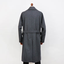 画像をギャラリービューアに読み込む, hevo（イーヴォ）BRINDISI ブリンディジ ダブルブレスト ベルテッド ウール コート【チャコールグレー】国内正規品
