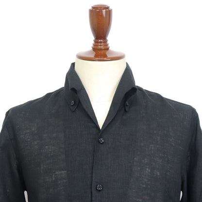 Massimo d' Augusto（マッシモ ダウグスト）イタリアンカラーシャツ【ブラック】国内正規品