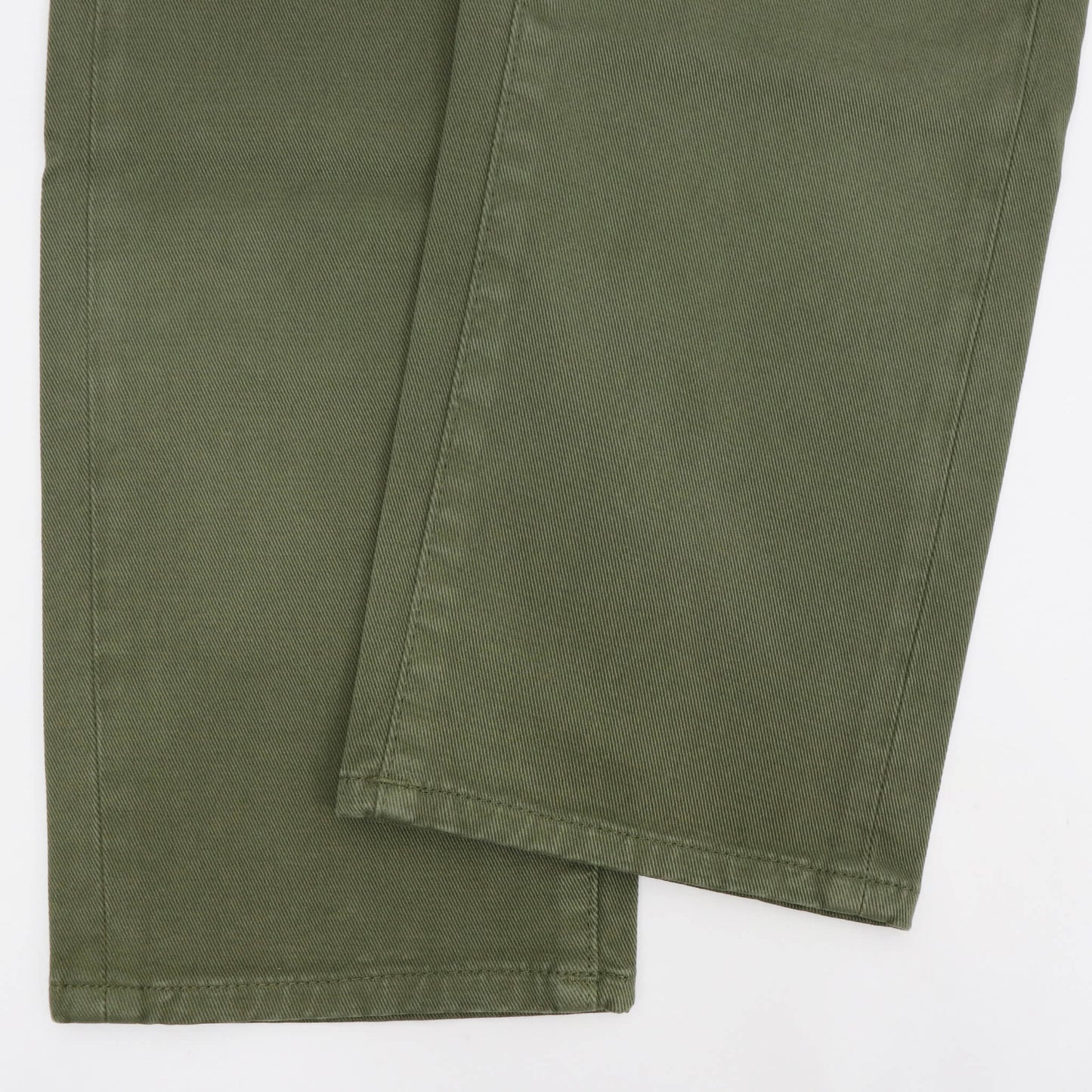 YCHAI（イカイ）EDMUNDO / エドモンド 製品染め ストレッチ コットンパンツ【ミリタリーグリーン】国内正規品