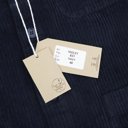 East Harbour Surplus（イースト ハーバー サープラス）太畝コーデュロイ ワークジャケット カヴァーオール【ネイビー】国内正規品