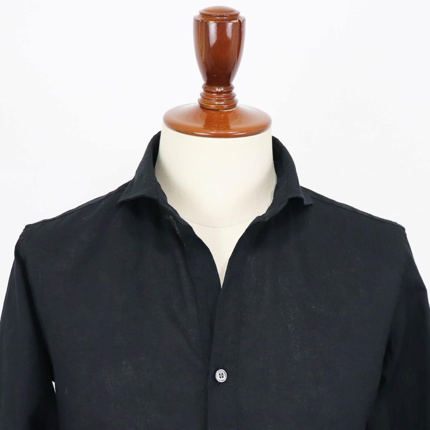 ORIAN（オリアン）プルオーバー リネンシャツ【ブラック】国内正規品