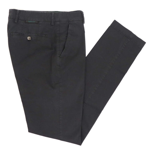 BERWICH（ベルウィッチ）MORELLO モレッロ 先染め ストレッチ コットン パンツ【ブラック】国内正規品