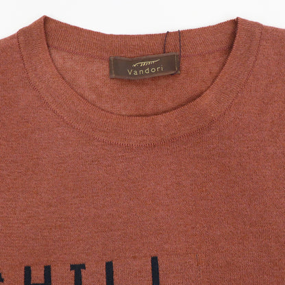 Vandori（ヴァンドリ）リネンコットン CHILL レタードTシャツ【テラコッタ】国内正規品