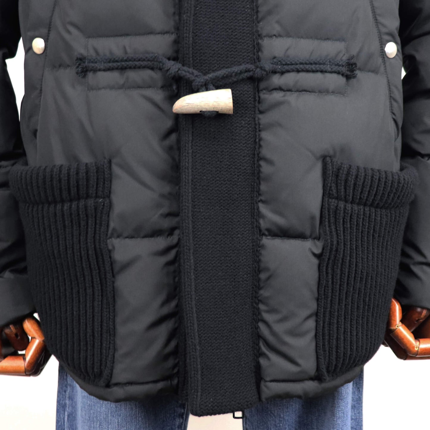 BBR（ビービーアール）ニットダッフル ダウンブルゾン【ブラック】国内正規品