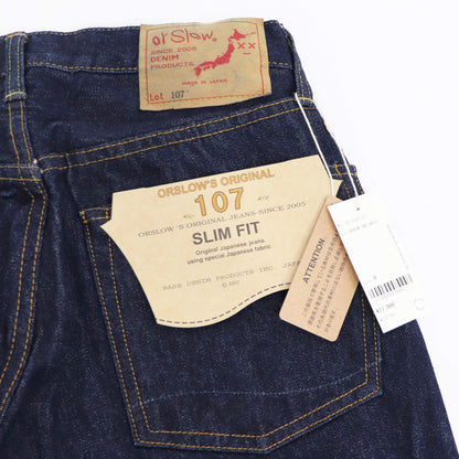 orSlow（オアスロウ）107 IVY FIT SELVEDGE DENIM アイビーフィット セルビッチ デニムパンツ【ワンウォッシュ】国内正規品