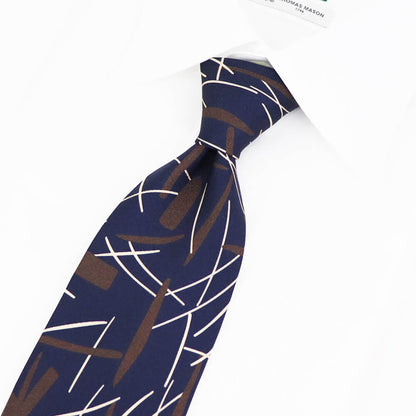 HOLLIDAY&BROWN（ホリデーアンドブラウン）ハンドメイド シルク タイ【ネイビー】国内正規品