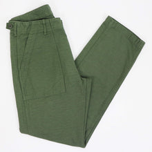 画像をギャラリービューアに読み込む, orSlow（オアスロウ）SLIM FIT FATIGUE PANTS スリム フィット ファティーグ パンツ【グリーン】国内正規品
