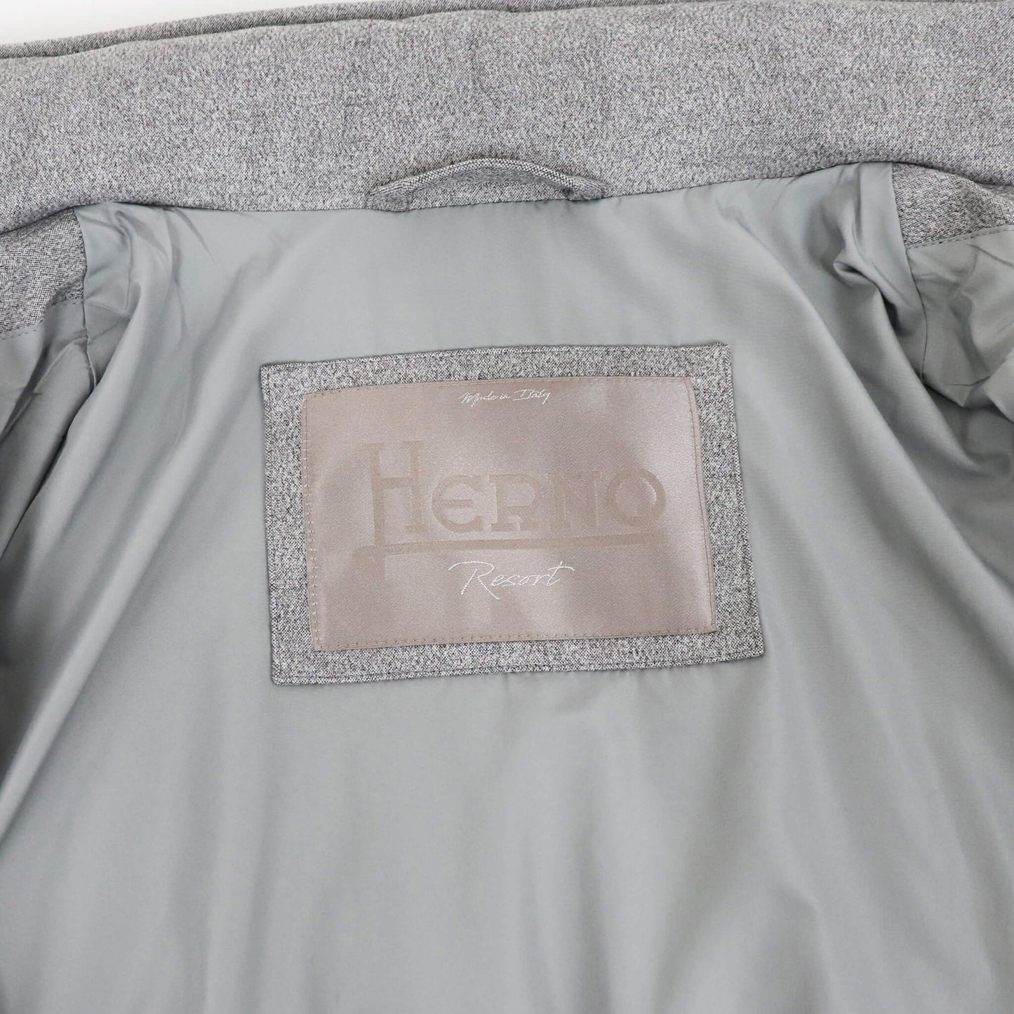 HERNO（ヘルノ）M65 ストレッチスエード ブルゾン【メランジグレー】国内正規品