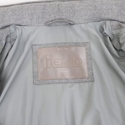 HERNO（ヘルノ）M65 ストレッチスエード ブルゾン【メランジグレー】国内正規品