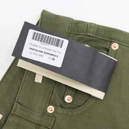 YCHAI（イカイ）EDMUNDO / エドモンド 製品染め ストレッチ コットンパンツ【ミリタリーグリーン】国内正規品
