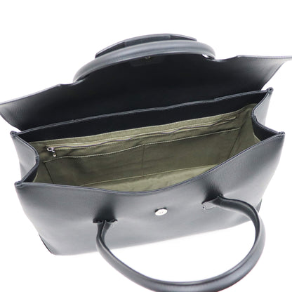 FARO（ファーロ）Cartello Flap Tote / カルテッロ フラップ トートバッグ【ブラック】国内正規品