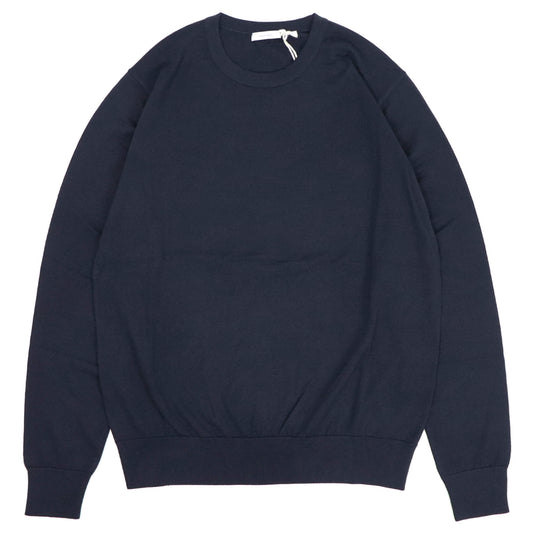 nomiamo（ノミアモ）定番 クルーネック ニット 33ゲージ【ダークネイビー】国内正規品