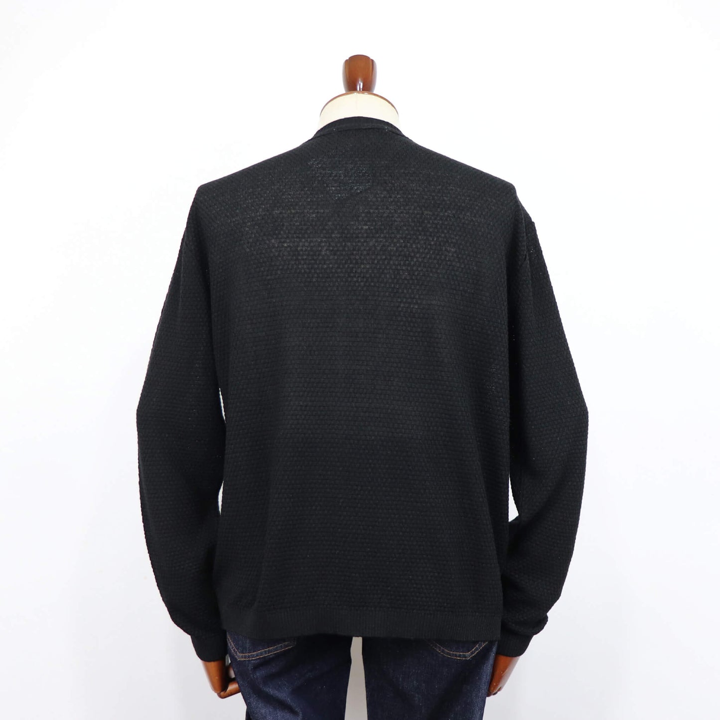 Blu Bre（ブルブレ）リネンシルク ボタンレスカーディガン【ブラック】国内正規品