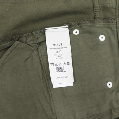 YCHAI（イカイ）EDMUNDO / エドモンド 製品染め ストレッチ コットンパンツ【ミリタリーグリーン】国内正規品