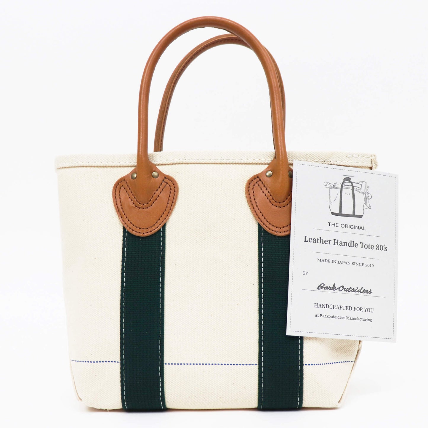 Barkoutsiders（バークアウトサイダーズ）Leather Handle Tote 80's Small【グリーン】国内正規品