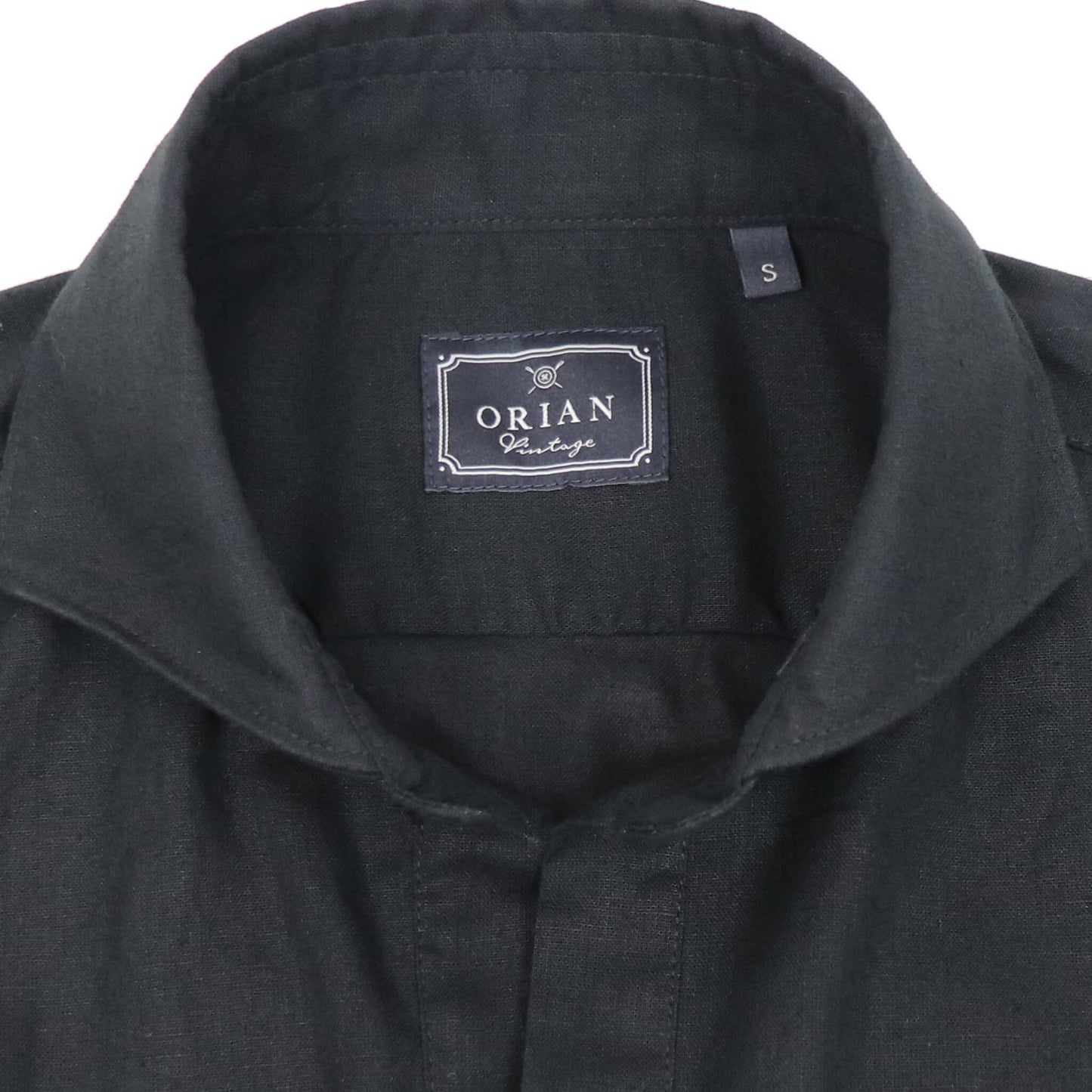 ORIAN（オリアン）プルオーバー リネンシャツ【ブラック】国内正規品