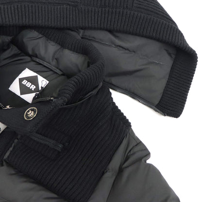 BBR（ビービーアール）ニットダッフル ダウンブルゾン【ブラック】国内正規品