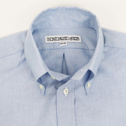 INDIVIDUALIZED SHIRTS（インディヴィジュアライズド シャツ）Giotto 別注 STANDARD FIT スタンダードフィット ボタンダウン コットン オックスフォードシャツ【サックス】国内正規品