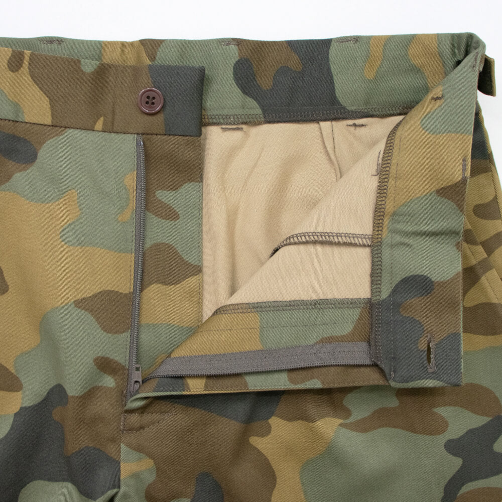 dotBravo（ドットブラーボ）Inghilterra Militare イギリス軍 プリーツ入り コットン ショート パンツ【カモフラ】国内正規品