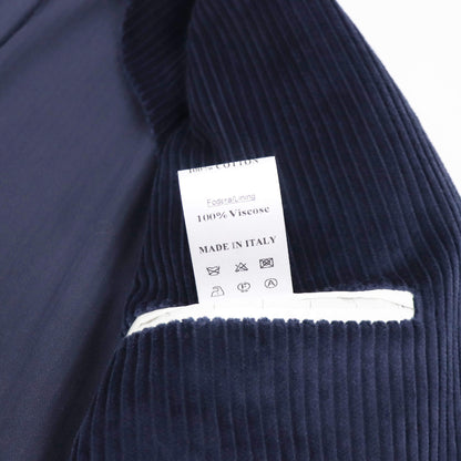 Errico Formicola（エリコ フォルミコラ）MARCO DP 太畝コーデュロイダブルジャケット【ネイビー】国内正規品