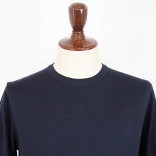 画像をギャラリービューアに読み込む, nomiamo（ノミアモ）定番 クルーネック ニット 33ゲージ【ダークネイビー】国内正規品
