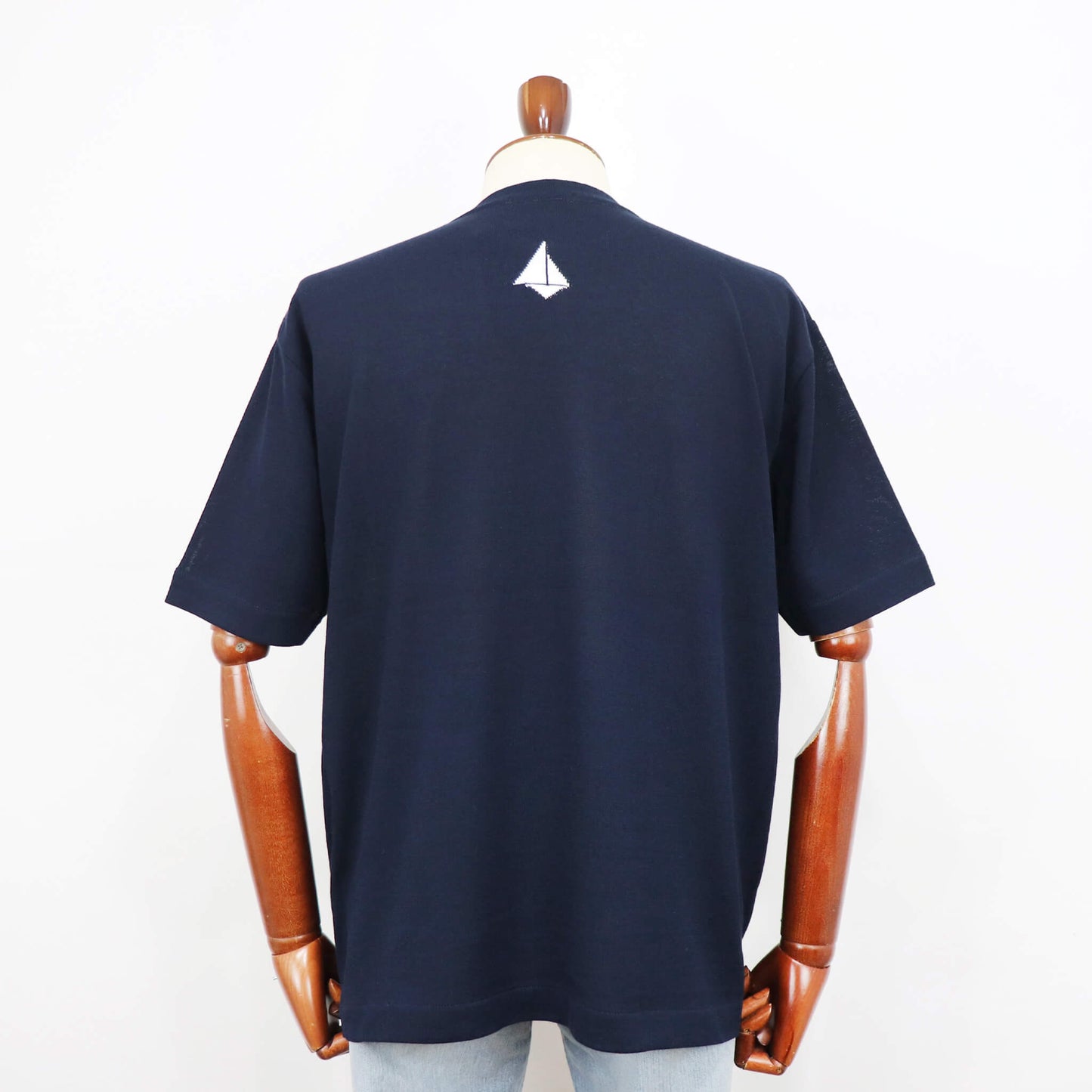 Vandori（ヴァンドリ）レタード ドレスニットTシャツ【ネイビー×ホワイト】国内正規品