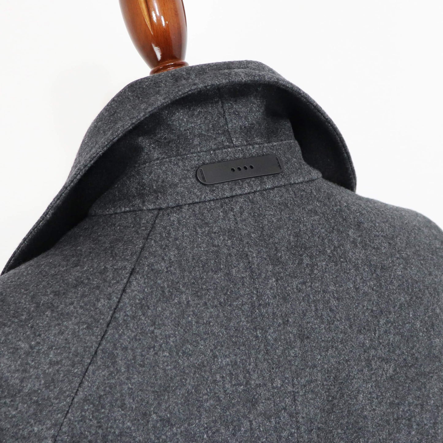 hevo（イーヴォ）BRINDISI ブリンディジ ダブルブレスト ベルテッド ウール コート【チャコールグレー】国内正規品