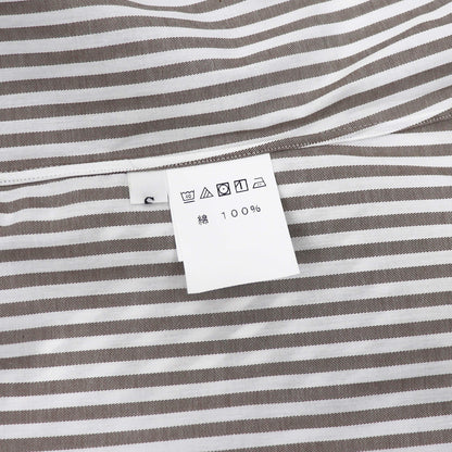 Giotto（ジオット）ストライプ ボタンダウン シャツ【ブラウン】国内正規品