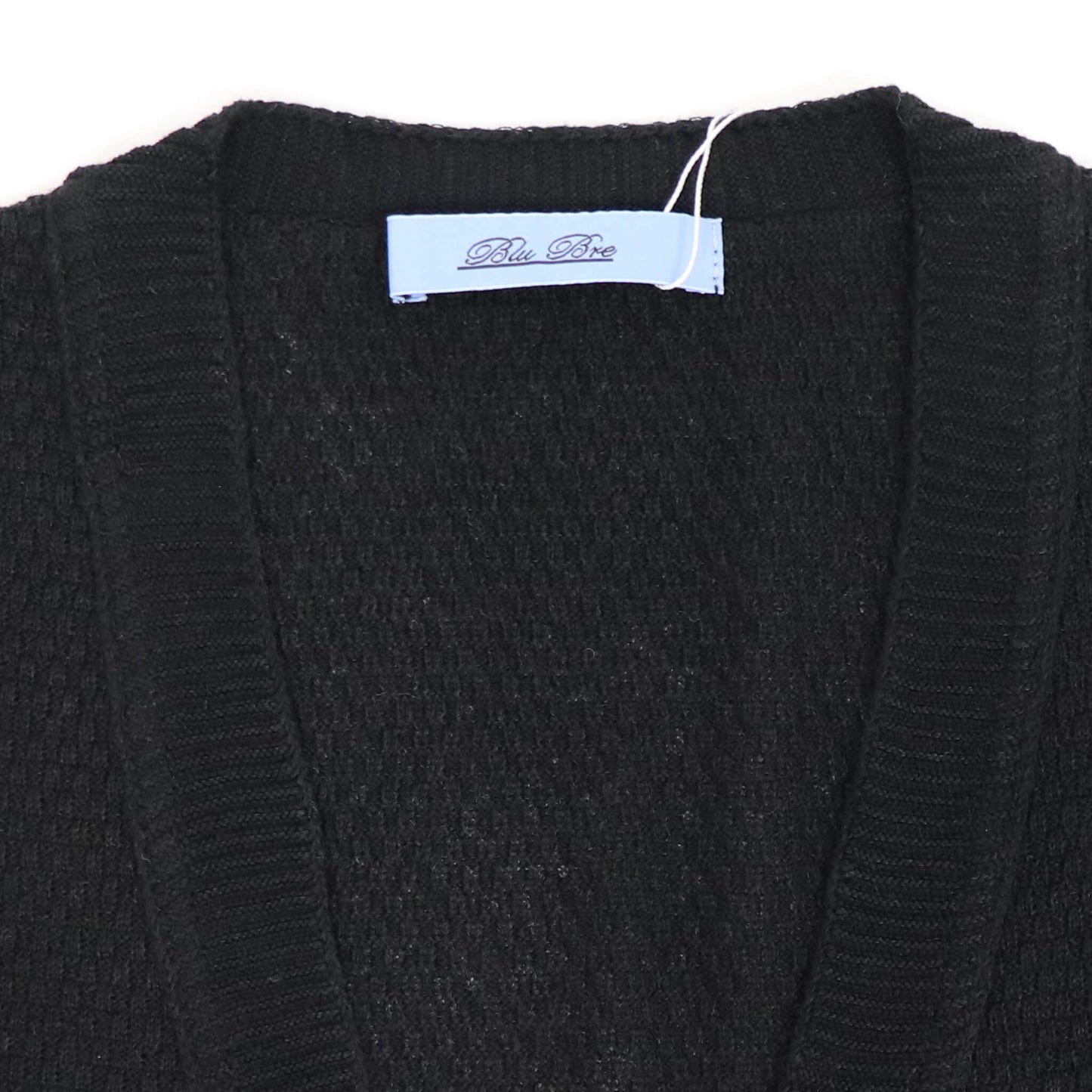 Blu Bre（ブルブレ）リネンシルク ボタンレスカーディガン【ブラック】国内正規品