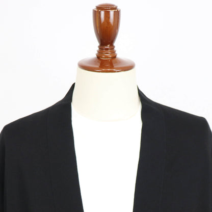 GRAN SASSO（グランサッソ）ボタンレスカーディガン コットン【ブラック】国内正規品