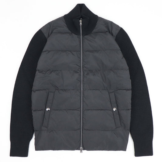 HERNO（ヘルノ）ダウンニットコンビブルゾン【ブラック】国内正規品